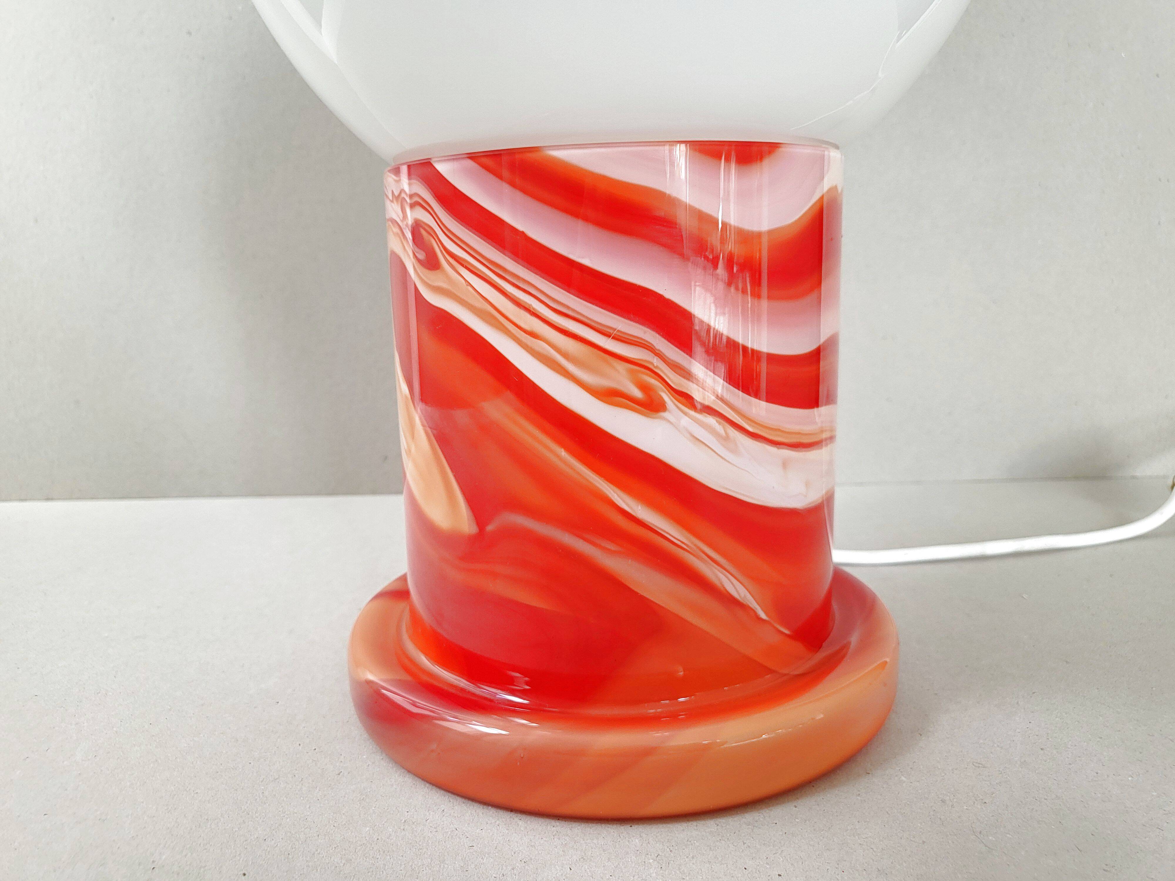 Lampe de table en verre de Murano 1960