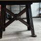 Industrial table top solid oak machine foot cast iron