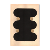 Original abstract collage dated and signed without frame