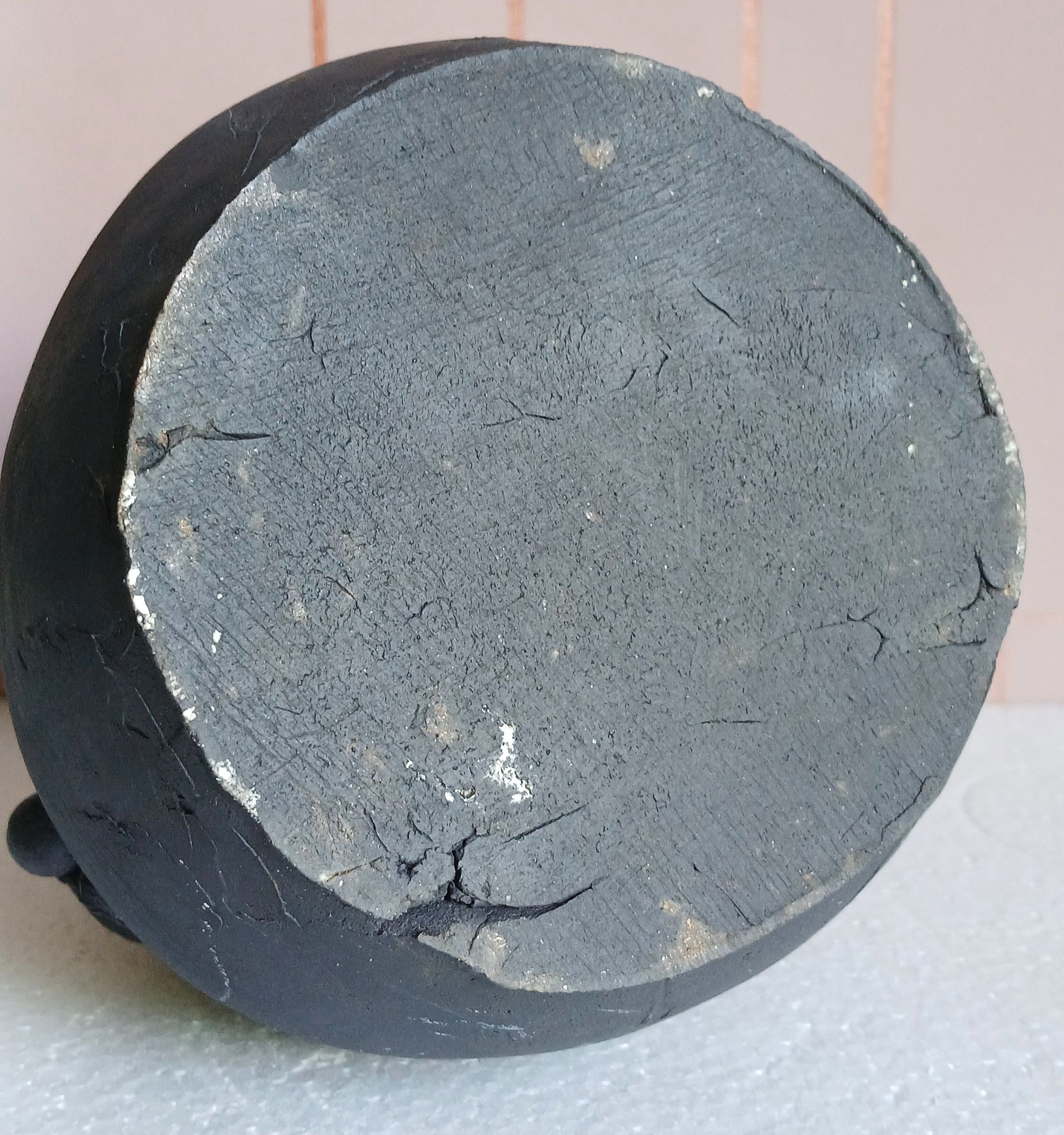Raku vase, handmade