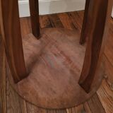 Guéridon, table d’appoint ronde Art Déco en bois
