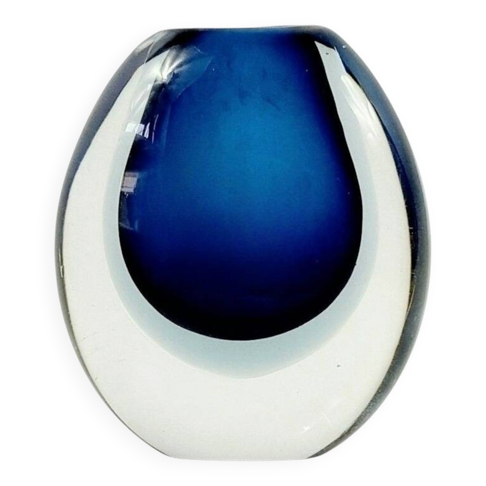 Vase en verre artistique scandinave du milieu du siècle - Vicke Lindstrand pour Kosta, années 1950