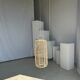 Large lantern-shaped rattan pendant lamp H50 D24