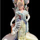 Paire de vases en barbotine