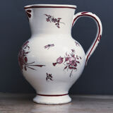 Old pitcher in earthenware, signed