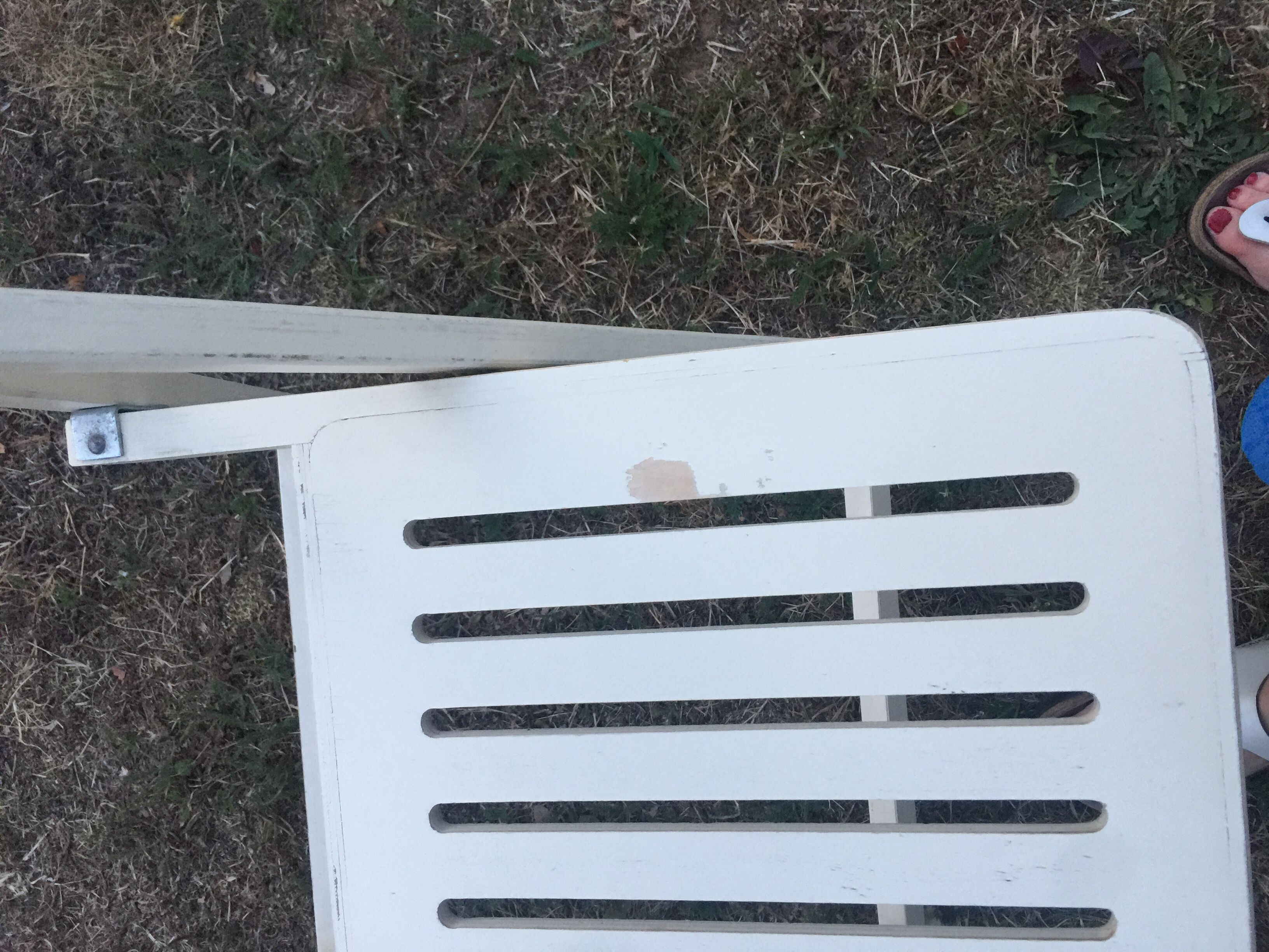 4 folding wooden chairs