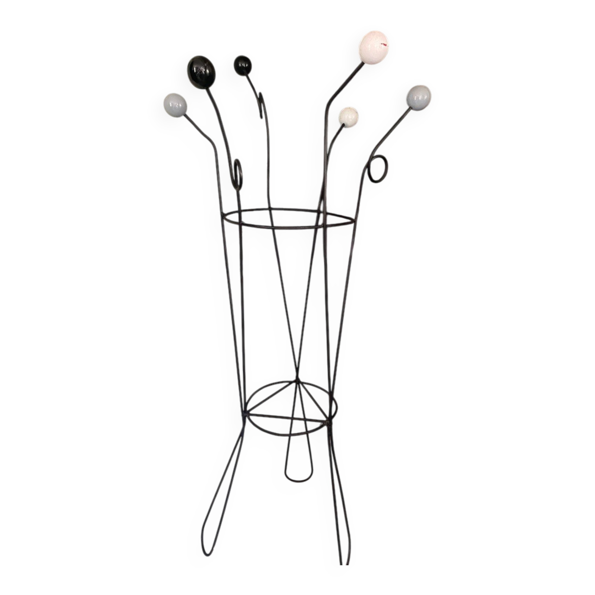 1960s ball coat rack