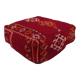 Handmade Berber pouf in wool 60 X 60 X 20 CM