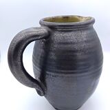 Stoneware pitcher signed Marc Drillon, Saint-Amand-en-Puisaye
