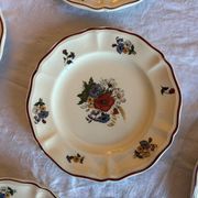 Set of 11 antique plates in Sarreguemines earthenware – Agre decoration