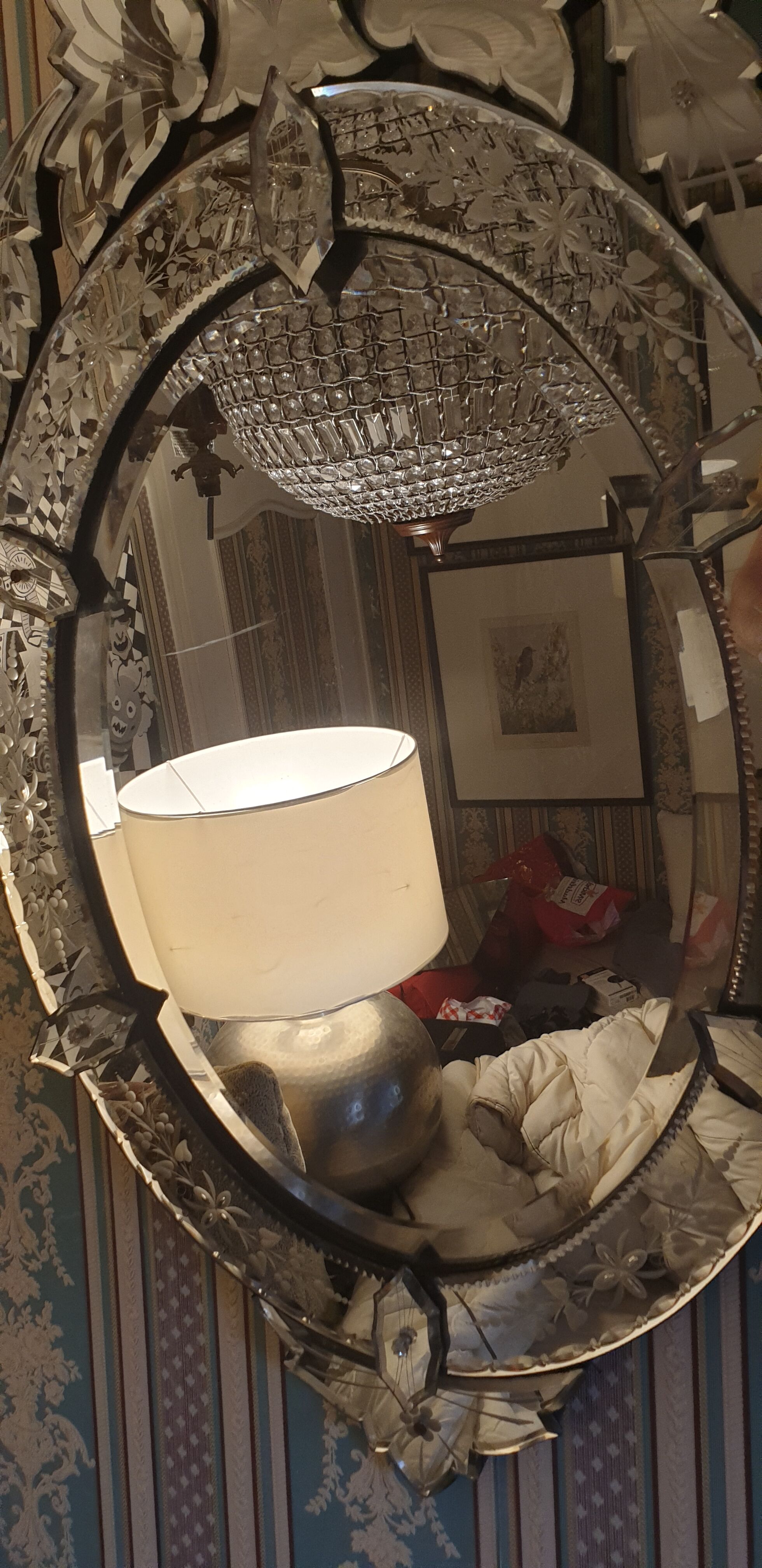 Venetian mirror 93x45cm