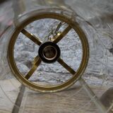 Lantern in brass and chissed glass