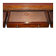 Rare double-sided desk in hardwood by Holland and Sons, Victorian era.