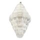 Italian Petals Murano Glass Chandelier in Transparent Diamanté Glass