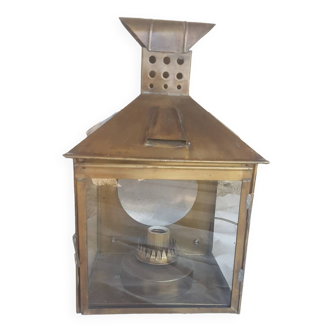 Brass and glass lantern