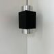 Suspension vintage, chrome et métal noir, Scandinavie, 1970