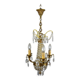 Beautiful chandelier with tassels.