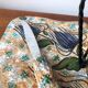 Cheese platter in Vallauris earthenware vintage with its knife