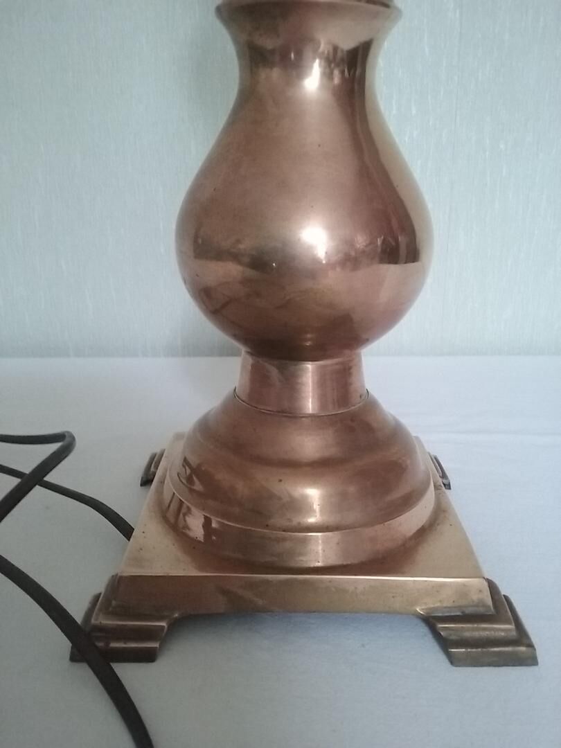 Brass lamp foot in brass 70-80s