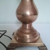 Pied de lampe à poser en laiton années 70-80