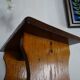 Vintage brutalist wooden stool