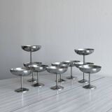 10 stainless steel footed bowls