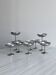 10 coupelles sur pied en inox