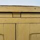 Antique butter yellow kitchen sideboard, late 19th - early 20th century.