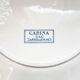 Lot of 4 blue plates "carina" U&C Sarreguemines Terre de Fer