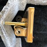 Barovier pair of glass wall light golden structure