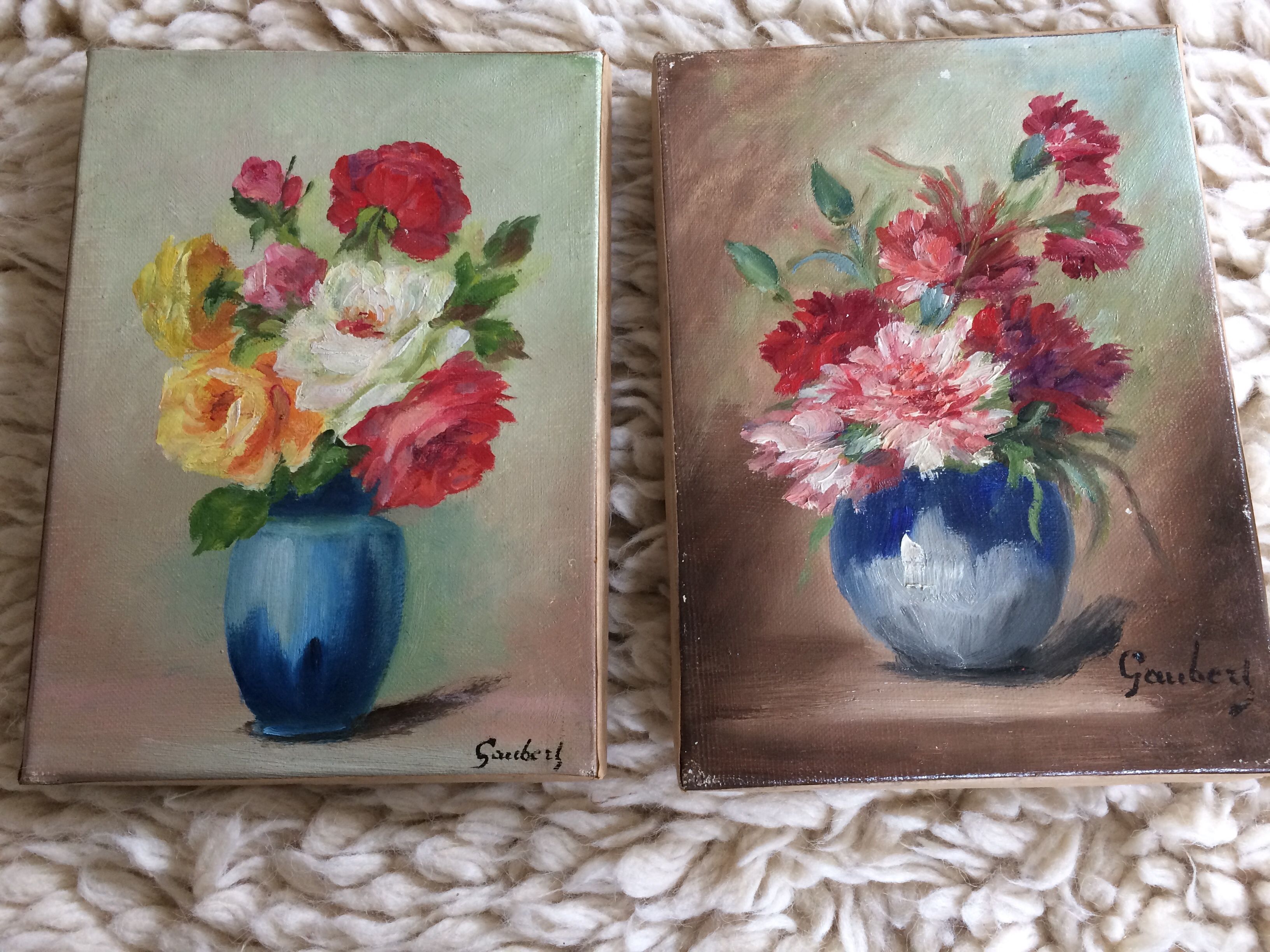 Pair of oils on canvas