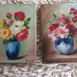 Pair of oils on canvas