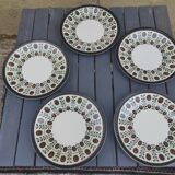 10 flat plates Boch la Louvière 60s