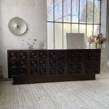 Brutalist sideboard attributed to De Coene 70s