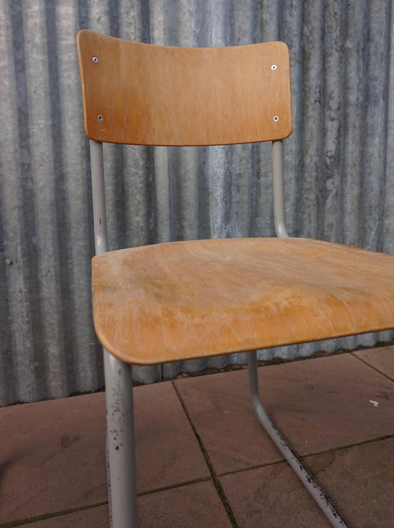 Industrial vintage Chairs Willem Hendrik Gispen for Gispen 1950s, Set of 2
