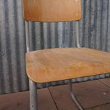 Industrial vintage Chairs Willem Hendrik Gispen for Gispen 1950s, Set of 2