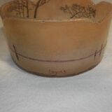 Empty pocket signed Legras authentic enamelled glass
