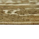 Handmade Turkish Unique 1980s 284 cm x 380 cm Beige Wool Carpet