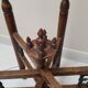 Vintage moroccan table in wood, copper and mother-of-pearl