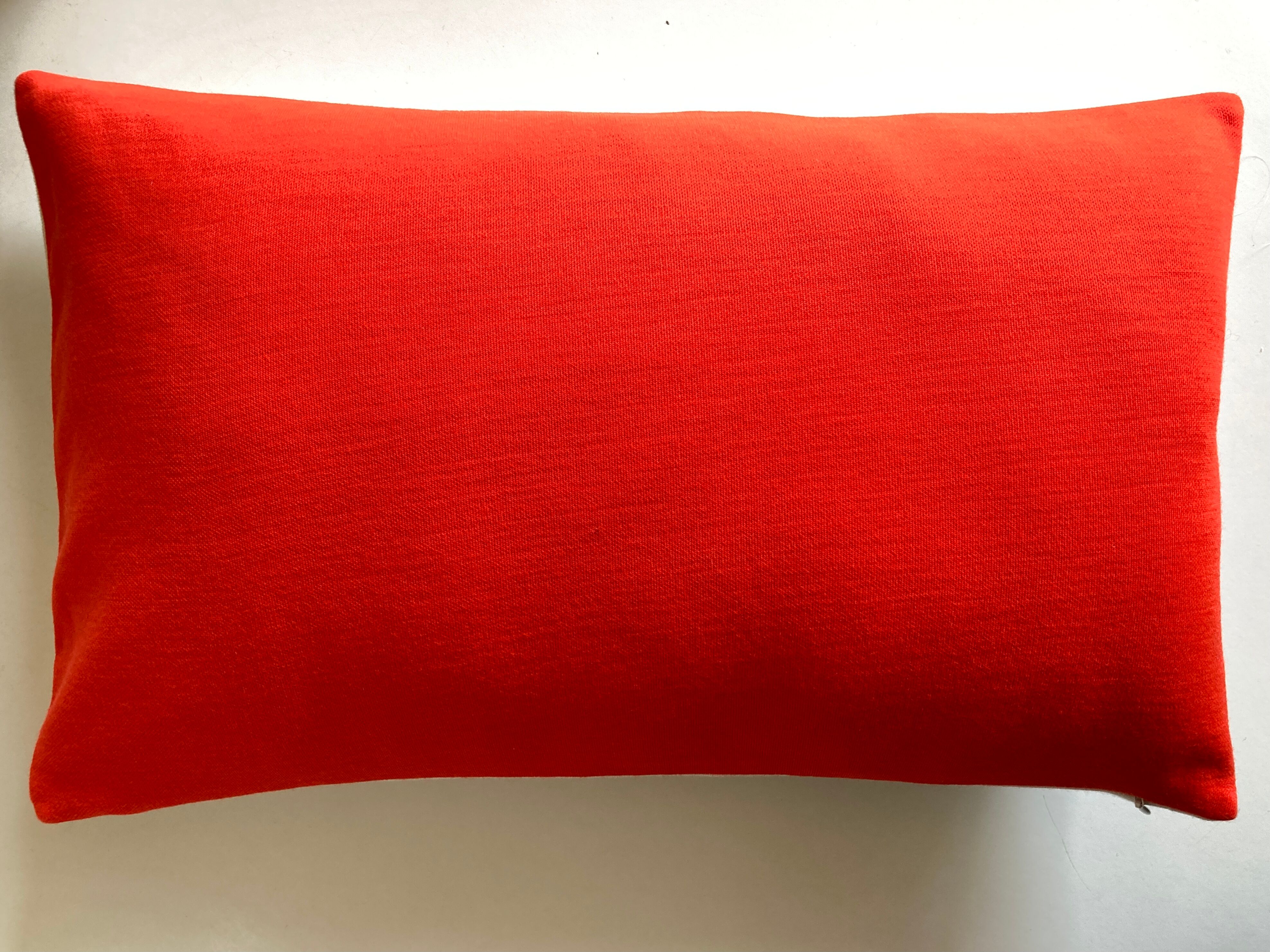Racine space age 1960 wool jersey cushion on both sides