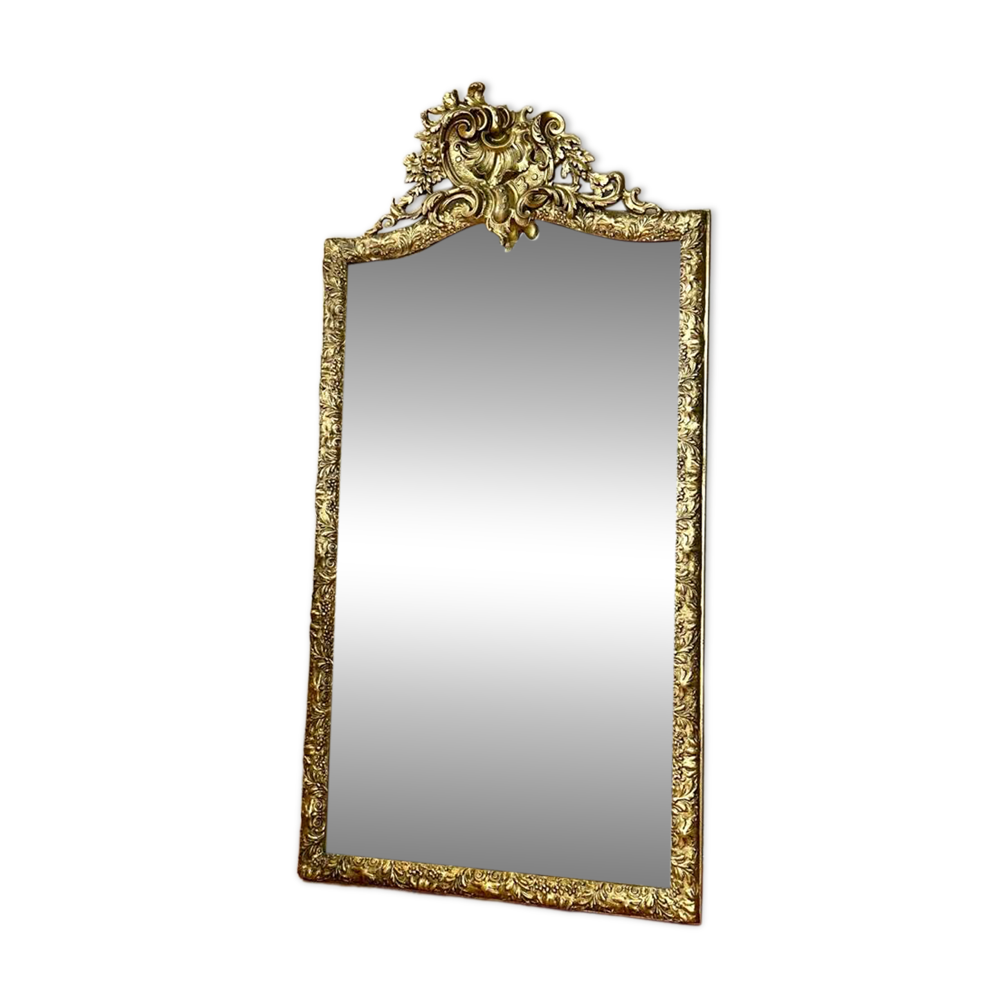 Antique gilded mirror Napoleon III