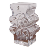 Crystal vase by Lars Hellsten for Skruf 1970