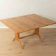 Unique dining/coffee table by Wilhelm Renz, 1950s, walnut, adjustable height
