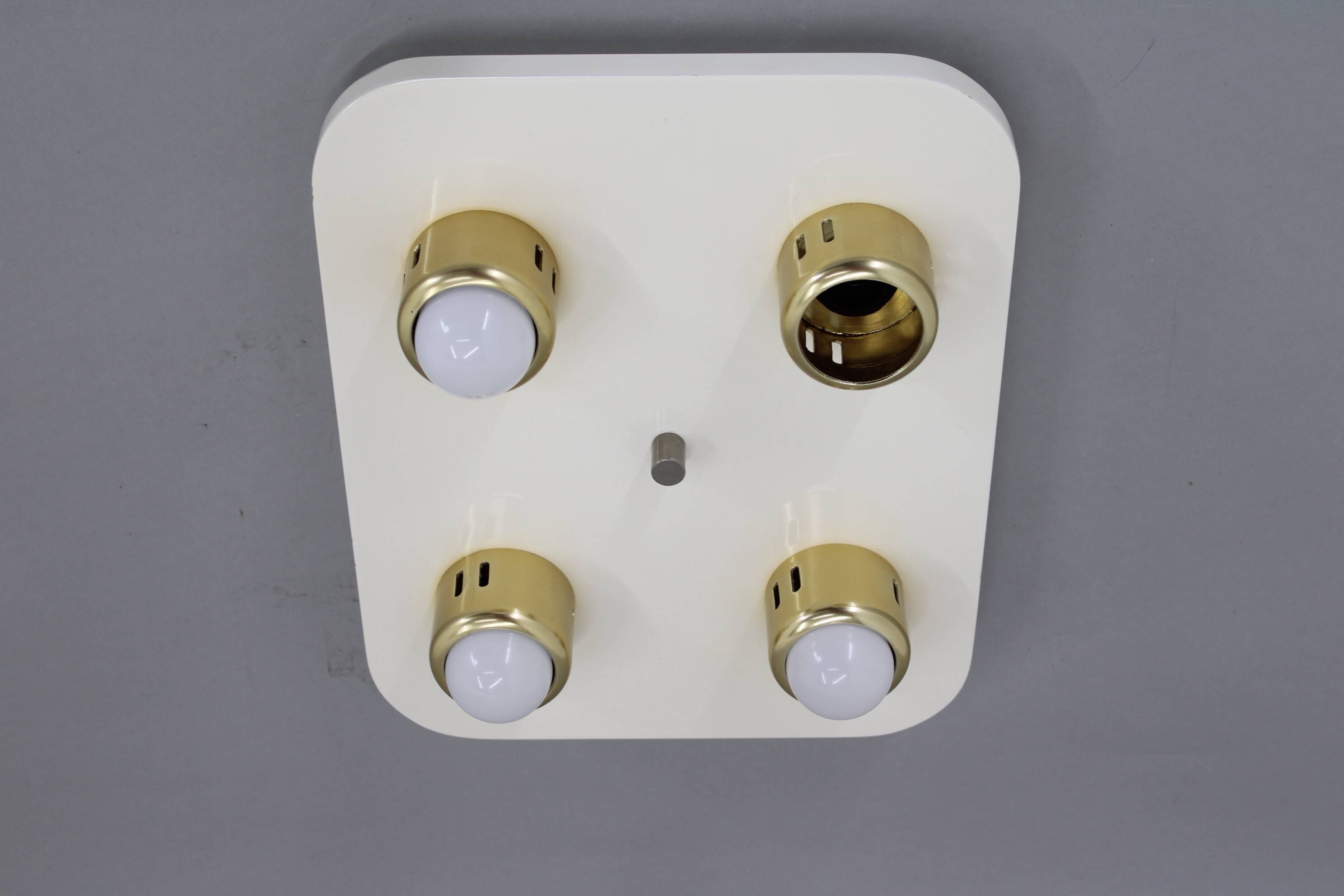 1970s Flush Mount Ceiling Light, Italy