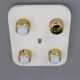 1970s Flush Mount Ceiling Light, Italy