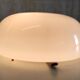 Wall lamp/ceiling lamp design round globe in opaline glass choisylux diam. 25 cm – 60s/70s