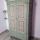 19th century painted wooden bedroom wardrobe
