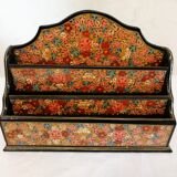 Old floral letter holder