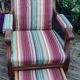 Voltaire rack and footstool