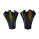 Pair of blue vases flamed Vallauris